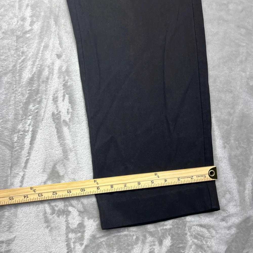 Tommy Bahama Silk‎ Cotton Dress Pants Relaxed Fit Black Trousers 34x28 Boho